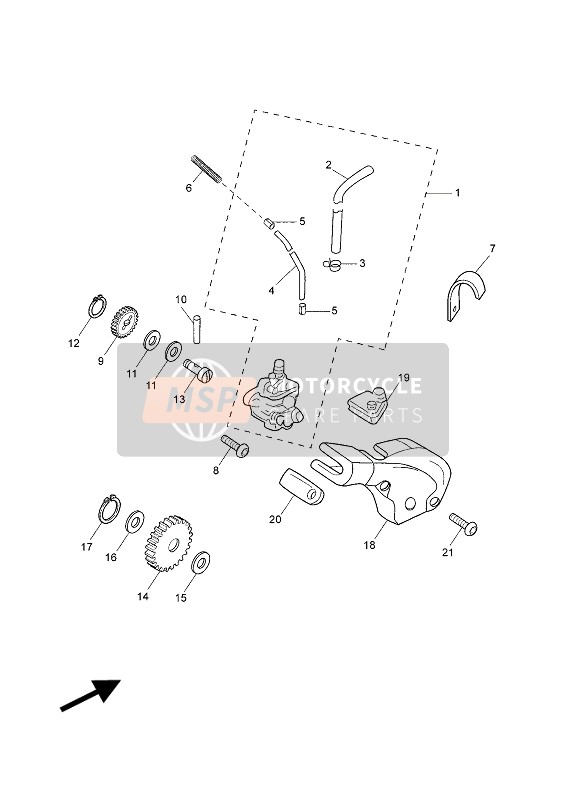 5WXE32260000, Welle, Antriebsrad, Yamaha, 2